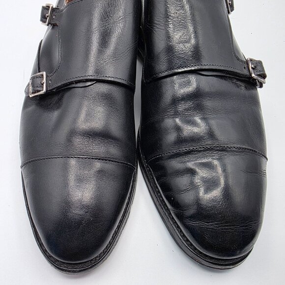 Allen Edmonds St. John's Double Monk Strap Mens Size 11.5 Black Dress Shoe - Picture 9 of 13